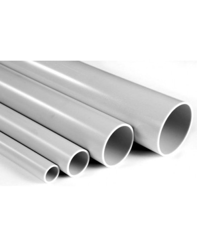 Труба гладкая ПВХ жесткая сверхтяжелая диам 63, цвет серый (3м) Экопласт 32063 в Балашихе Гладкая труба Pintop.ru