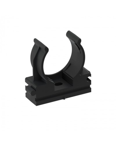 CFQ25 Держатель (клипса) для труб, для монтажного пистолета D25мм, цвет чёрный (50шт) Экопласт (41525BL) в Балашихе Держатели, клипсы, скобы Pintop.ru