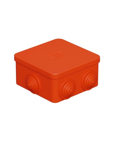 Коробка огн. E110, о/п 85х85х50мм,без галогена, 12 вых., IP55, 6P, оранж. Экопласт (43031HF) в Балашихе Распределительные коробки Pintop.ru