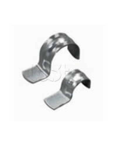 Скоба оцинкованная однолапковая без монтажного отверстия, для трубы D50мм (1уп = 50шт) Экопласт (43751) в Балашихе Держатели, клипсы, скобы Pintop.ru