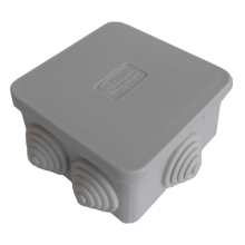 Коробка распред. о/п, для монтажного пистолета 85х85х50 6 вых, IP44 (упаковка DIY) Экопласт 44066-1