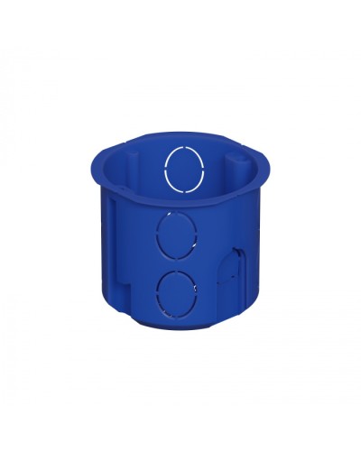 Коробка установочная D68x62мм межцентр. 71мм, IP20, цвет синий Экопласт (44658) в Балашихе Распределительные коробки Pintop.ru