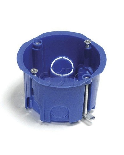 Коробка установочная для твер. стен D68x45 мм межцентр 71мм, IP20, синий Экопласт 44662 в Балашихе Распределительные коробки Pintop.ru