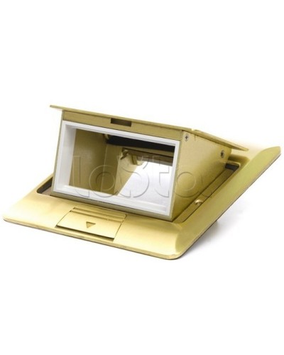 Люк в пол на 1.5 модуля (45х45мм), латунь Экопласт 70016 в Балашихе Системы лючков и колонн Pintop.ru