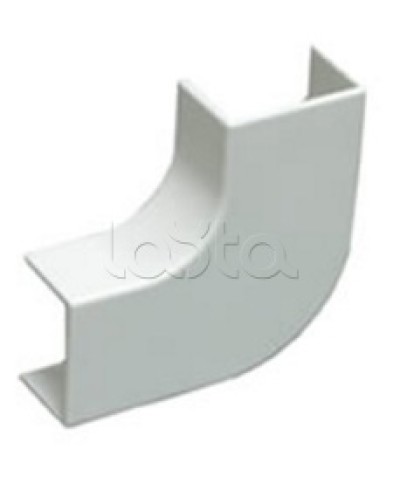 Угол плоский плавный стандарт TIA 25x16 мм Экопласт 72305R в Балашихе Аксессуары для кабель-канала Pintop.ru