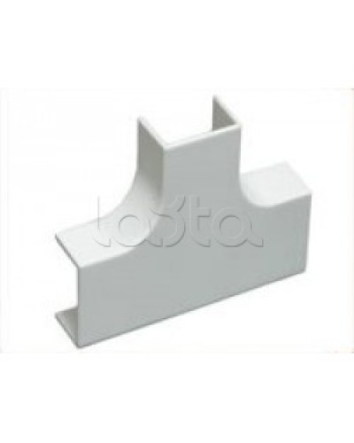 Угол Т-образный плавный стандарт TIA 20x10 мм Экопласт 72401R в Балашихе Аксессуары для кабель-канала Pintop.ru