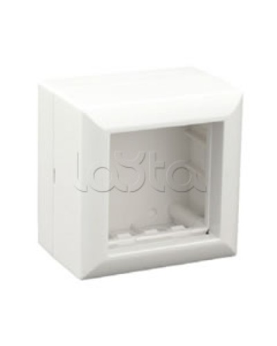 Коробка для открытой проводки на 1 пост 45х45 мм Экопласт 72914 в Балашихе Распределительные коробки Pintop.ru