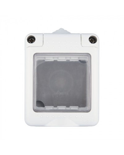 Коробка для о/п, герметичная с прозрачной, силиконовой панелью, 45х45мм IP55 (серый) LK45 (855003) в Балашихе Распределительные коробки Pintop.ru