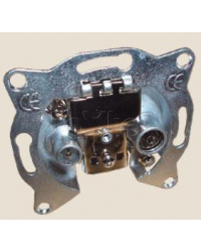 Механизм розетки TV+FM проходной LK60 Экопласт 865300-1 в Балашихе Розетки компьютерные и телефонные Pintop.ru