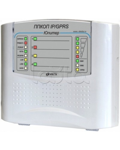 Элеста Юпитер-1431 (ППКОП Юпитер-4 IP/GPRS, пластик. корпус) в Балашихе Приемно-контрольные приборы Pintop.ru
