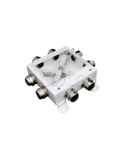 Коробка монтажная огнестойкая Гефест КМ-О (12к*10,0)-IP66 1212, 8 вводов 123х123х60 в Балашихе Распределительные коробки Pintop.ru