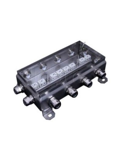 Коробка монтажная огнестойкая Гефест КМ-О (16к*6,0)-IP66 1224нерж, 12 вводов 123х240х60 в Балашихе Распределительные коробки Pintop.ru