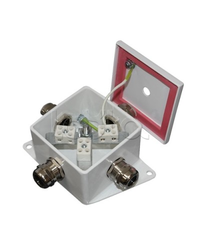 Коробка монтажная огнестойкая Гефест КМ-О (4к)-IP66, два ввода 80х80х68 в Балашихе Распределительные коробки Pintop.ru