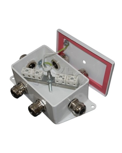 Коробка монтажная огнестойкая Гефест КМ-О (4к*6,0)-IP66-d, четыре ввода 120х80х68 в Балашихе Распределительные коробки Pintop.ru