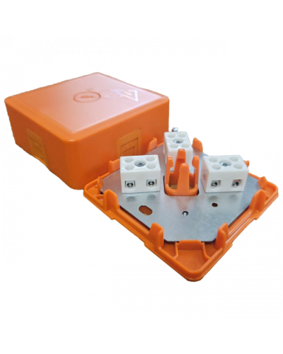 Коробка монтажная огнестойкая КМ-О (2к)-IP41-s-оранж Гефест в Балашихе Распределительные коробки Pintop.ru