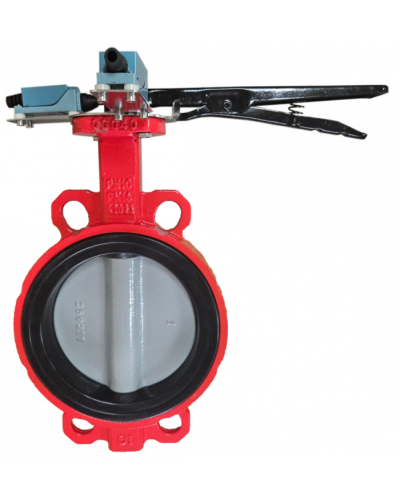 Затвор дисковый межфланцевый Зт65/1.6-УФ.УХЛ4-Аква-Гефест с рукояткой в Балашихе Затворы дисковые Pintop.ru