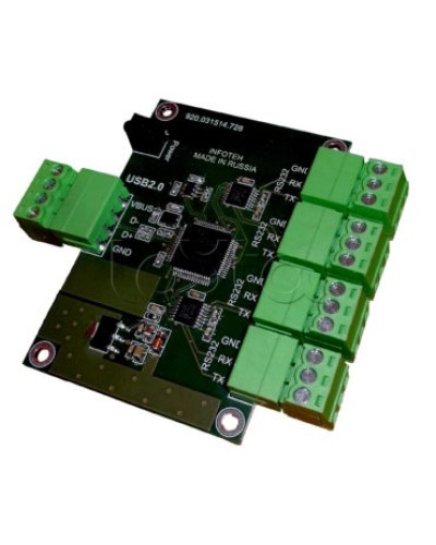 Конвертер USB/RS-232 ИНФОТЕХ AVT-USB/4RS232 в Балашихе Дополнительное оборудование для ОПС Pintop.ru