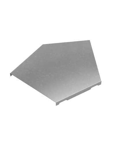 Крышка горизонтального угла 45 гр. 150 мм ПЛЮС INOX304 КМ-Профиль (KGLplus45-150 INOX304) в Балашихе Аксессуары для лотков Pintop.ru