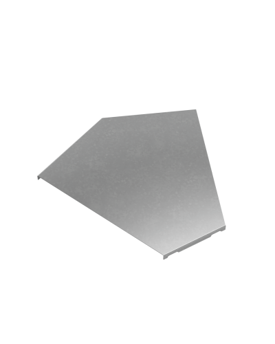 Крышка горизонтального угла 45 гр. 300 мм ПЛЮС HD85 КМ-профиль (KGLplus45-300 HD85) в Балашихе Аксессуары для лотков Pintop.ru