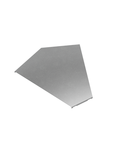 Крышка горизонтального угла 45 гр. 400 мм ПЛЮС КМ-Профиль (KGLplus45-400) в Балашихе Аксессуары для лотков Pintop.ru