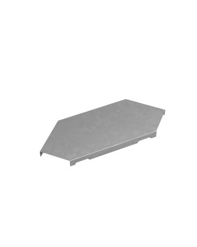 Крышка горизонтального угла 90 гр. 50 мм ПЛЮС INOX304 КМ-Профиль (KGLplus90-50 INOX304) в Балашихе Аксессуары для лотков Pintop.ru