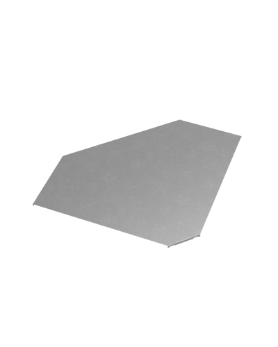 Крышка горизонтального угла 90 гр. 600 мм ПЛЮС КМ-Профиль (KGLplus90-600) в Балашихе Аксессуары для лотков Pintop.ru