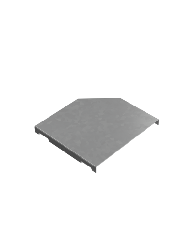 Крышка переходника левого 100-150 мм ПЛЮС КМ-Профиль (KPDplus100-150-L) в Балашихе Аксессуары для лотков Pintop.ru