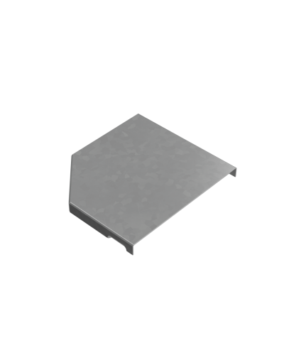 Крышка переходника правого 100-150 мм ПЛЮС КМ-Профиль (KPDplus100-150-R) в Балашихе Аксессуары для лотков Pintop.ru