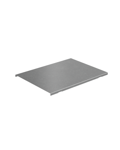 Крышка на вертикальный Т-ответвитель переходник 400-100 мм с разворотом трассы на 90 гр. ПЛЮС (нижняя часть меньше исходной) КМ-Профиль (KTDPSplus90-400-100) в Балашихе Аксессуары для лотков Pintop.ru