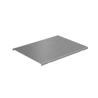 Крышка на вертикальный Т-ответвитель переходник 400-200 мм с разворотом трассы на 90 гр. "ПЛЮС" (нижняя часть меньше исходной) КМ-Профиль (KTDPSplus90-400-200)