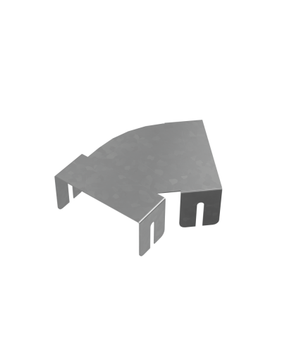 Крышка горизонтально-изменяемого угла 0-45 гр. 100 мм ПЛЮС HD КМ-Профиль (KIGLplus100 HD) в Балашихе Аксессуары для лотков Pintop.ru