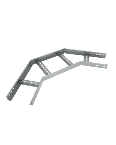 Угол лестничный горизонтальный 90 гр. 70х600х1,2 мм HD85 КМ-профиль (LGL90-70-600-1.2 HD85) в Балашихе Аксессуары для лотков Pintop.ru