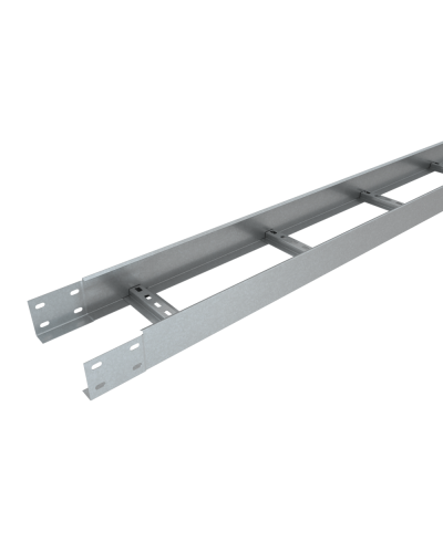 Лоток лестничный 80х400х1,2 L2000 мм Быстрый монтаж HD85 КМ-профиль (LLS80-400-1.2-2000 HD85) в Балашихе Кабельные лотки Pintop.ru