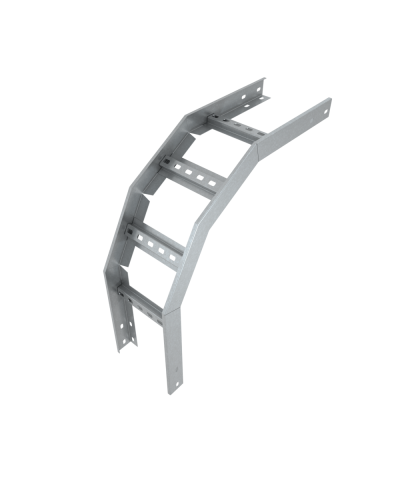 Угол лестничный вертикальный внешний 90 гр. 80х400х1,5 мм Быстрый монтаж HD85 КМ-профиль (LVLS90-80-400-1.5 HD85) в Балашихе Аксессуары для лотков Pintop.ru