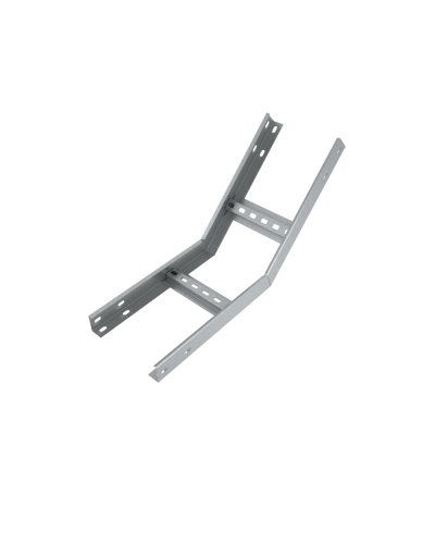 Угол лестничный вертикальный внутренний 45 гр. 80х500х1,5 мм Быстрый монтаж HD85 КМ-профиль (LNLS45-80-500-1.5 HD85) в Балашихе Аксессуары для лотков Pintop.ru