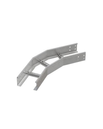 Угол лестничный горизонтальный 45 гр. 100х700х1,5 мм HD85 N КМ-профиль (LGL45-100-700-1.5 HD85 N) в Балашихе Аксессуары для лотков Pintop.ru