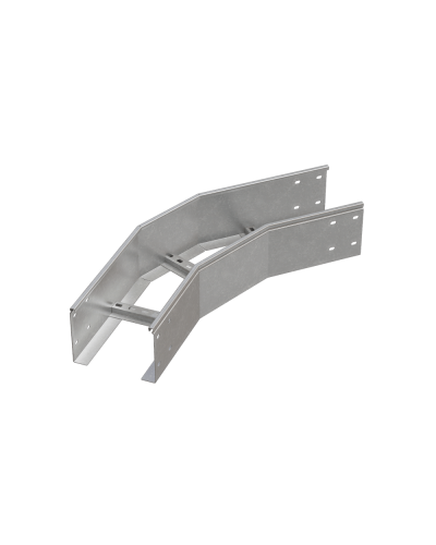 Угол лестничный горизонтальный 45 гр. 150х600х1,2 мм HD85 N КМ-профиль (LGL45-150-600-1.2 HD85 N) в Балашихе Аксессуары для лотков Pintop.ru