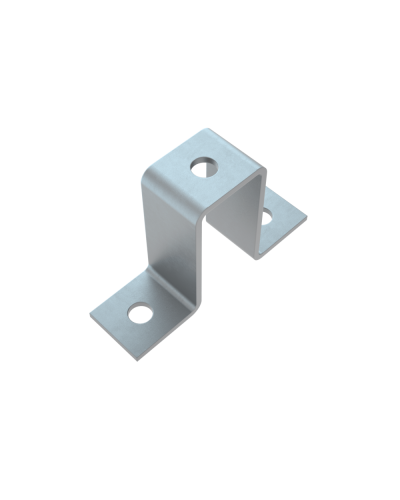 Прямоугольная скоба для двойного страт-профиля 41х82 мм HD85 КМ-профиль (PS41-82 HD85) в Балашихе Держатели, клипсы, скобы Pintop.ru