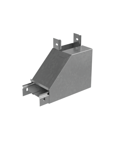 Угол вертикальный внутренний L 50х150 мм с разворотом трассы на 90 гр. ПЛЮС INOX304 КМ-Профиль (NLPDplus90-50-150-L INOX304) в Балашихе Аксессуары для лотков Pintop.ru