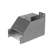 Угол вертикальный внутренний R 80х100 мм с разворотом трассы на 90 гр. "ПЛЮС" INOX304 КМ-Профиль (NLPDplus90-80-100-R INOX304)