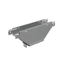 Т-ответвитель переходник 50х100-600 мм верт. c разворотом трассы на 90 гр. "ПЛЮС" (нижняя часть больше исходной) INOX304 КМ-Профиль (TDPVplus90-50-100-600 INOX304)