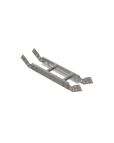 Вертикальный шарнирный угол 100х400х1,5 мм HD85 N КМ-профиль (LSHL100-400-1.5 HD85 N) в Балашихе Аксессуары для лотков Pintop.ru