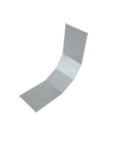 Крышка лестничного вертикального внутреннего угла 90 гр. 100 мм INOX304 КМ-Профиль (KLNL90-100 INOX304) в Балашихе Аксессуары для лотков Pintop.ru