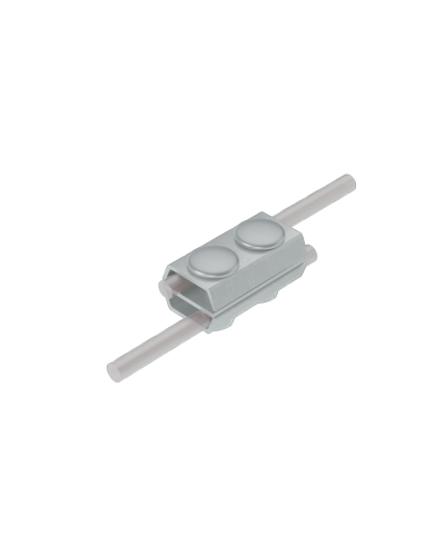 Параллельный соединитель прутка Ø 5-8 мм двойной INOX304 КМ-Профиль (2PS-D5-8 INOX304) в Балашихе Монтажные материалы Pintop.ru