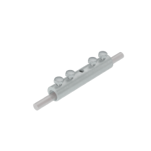 Четырехболтовой сквозной соединитель прутка Ø 5-10 мм CU КМ-Профиль (4SS-D5-10 CU)