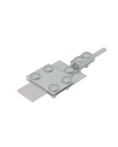 Универсальный контрольный соединитель полоса до 30 мм пруток Ø 5-8 мм КМ-Профиль (UKS-B30-D5-8) в Балашихе Аксессуары для лотков Pintop.ru