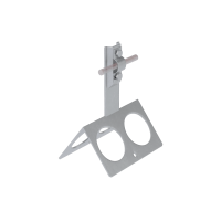 Коньковый держатель болтовой с широким основанием для прутка Ø 5-10 мм H100 мм INOX304 КМ-Профиль (BKDB-H100-D5-10 INOX304)