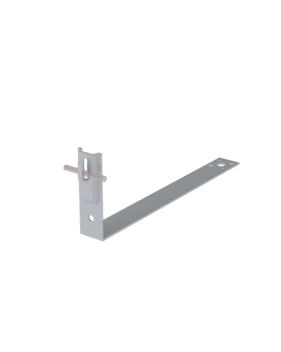 Черепичный держатель зажимной на обрешётку для прутка Ø 5-8 мм L380 мм H100 мм TD КМ-Профиль (CDZO-L380-D5-8 TD) в Балашихе Держатели, клипсы, скобы Pintop.ru