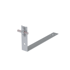 Черепичный держатель болтовой на обрешётку для прутка Ø 5-10 мм L430 мм H100 мм КМ-профиль (CDBO-L430-D5-10)