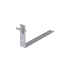 Черепичный держатель болтовой на обрешётку для прутка Ø 5-10 мм L380 мм H100 мм HD КМ-профиль (CDBO-L380-D5-10 HD)